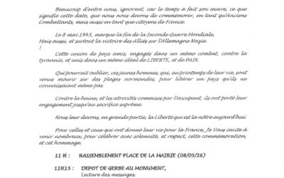 Commémoration du 8 mai 1945