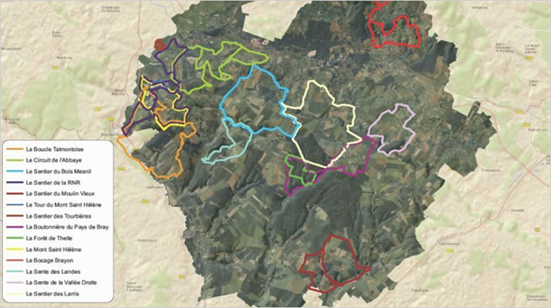 Carte randonnée à pied
